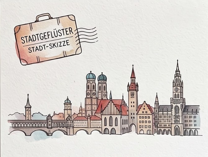 Stadtgeflüster – Stadt-Skizze